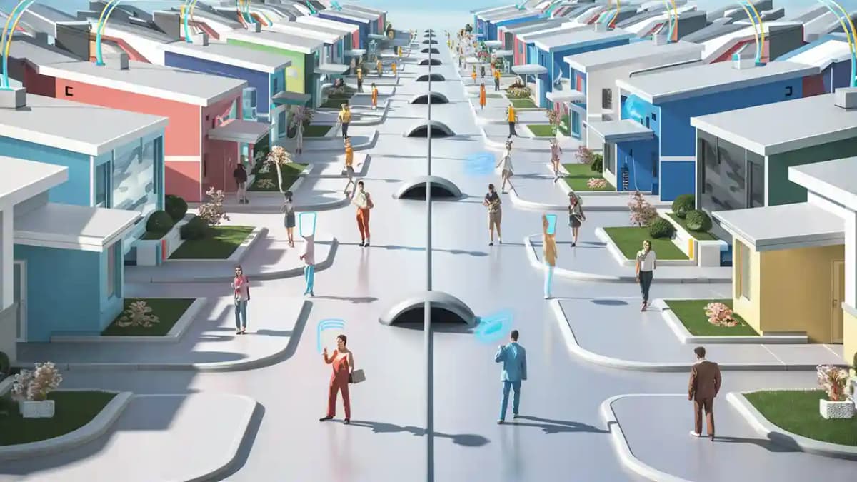 How is fiber internet installed in a neighborhood?