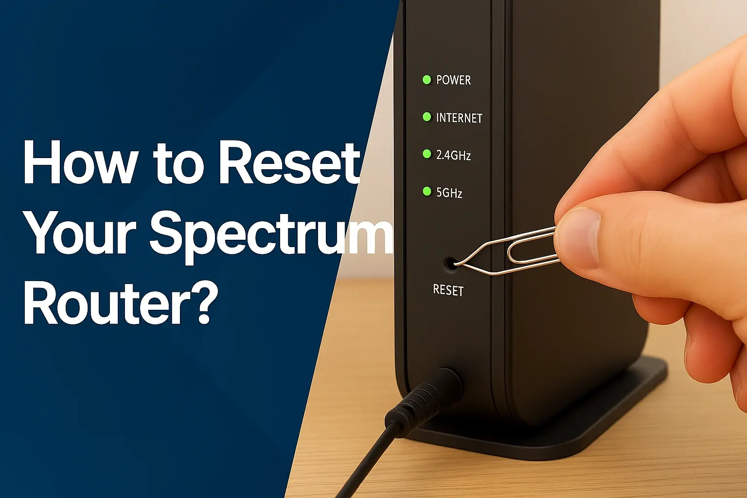 how to reset Spectrum router